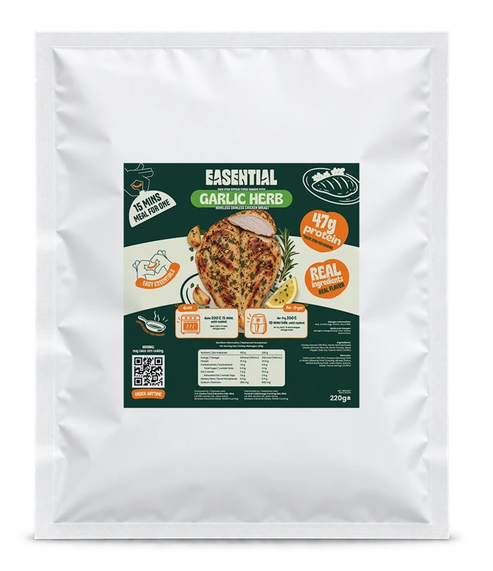 EASENTIAL Garlic Herb chicken breast pouch